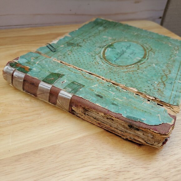 1895 German Songbook Antique Condition Fragile Historical Musical Manuscript - Picture 10 of 11